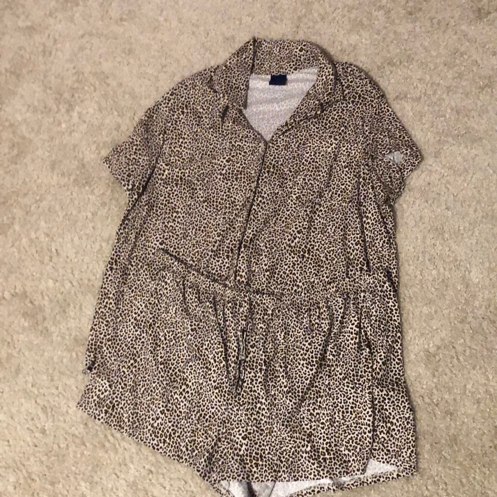 Cheetah print pajama set